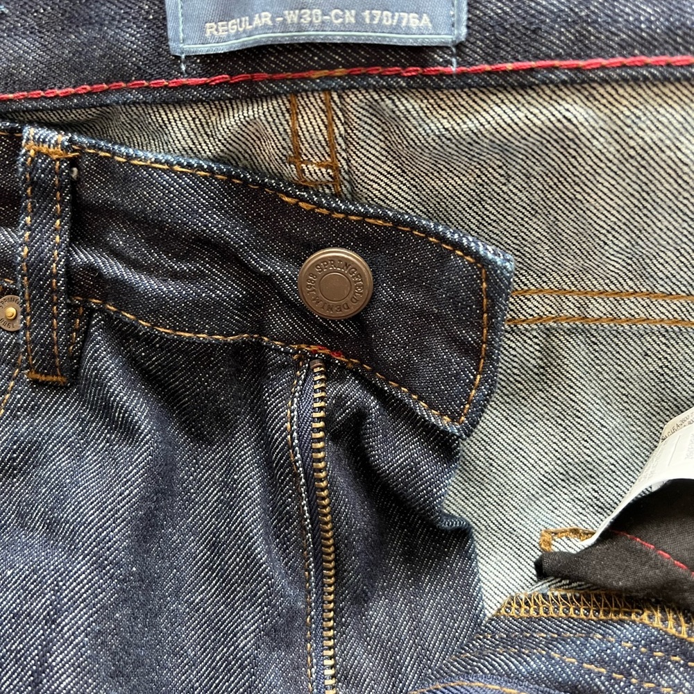 Springfield blue jeans, straight leg high rise size 30